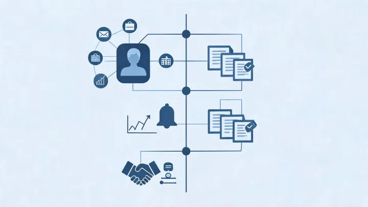 Company research editorial illustration